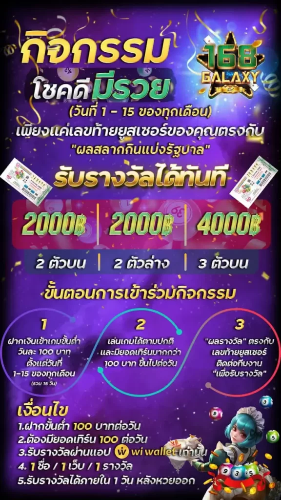 กิจกรรม โชคดีมีรวย